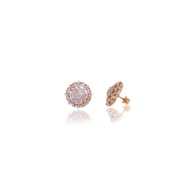 V.M.Ornaments Poised Diamond Statement Earrings
