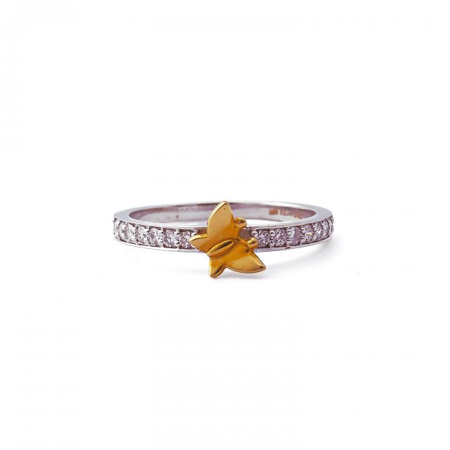 Whispering Wings | 18K Gold and Diamond Ring | Diamond Ring